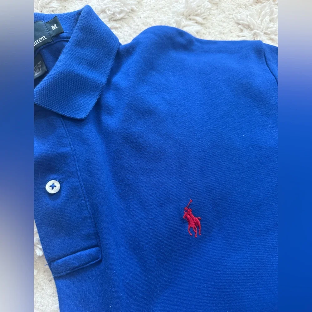 Ralph Lauren Vibrant Blue Polo Shirt size M - Picture 4 of 5